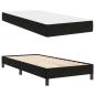 Preview: Boxspringbett mit Matratze Schwarz 100 x 210 cm Stoff