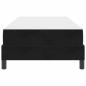 Preview: Boxspringbett mit Matratze Schwarz 100 x 210 cm Stoff