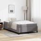 Preview: ARDEBO.de - Bettrahmen mit Matratze Grau 120 x 190 cm Stoff