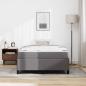 Preview: Bettrahmen mit Matratze Grau 120 x 190 cm Stoff