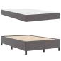 Preview: Bettrahmen mit Matratze Grau 120 x 190 cm Stoff