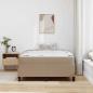 Preview: Bettrahmen mit Matratze Cappuccino 120 x 190 cm Stoff