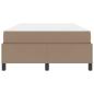 Preview: Bettrahmen mit Matratze Cappuccino 120 x 190 cm Stoff