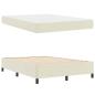 Preview: Bettrahmen mit Matratze Creme 140 x 190 cm Stoff