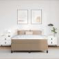 Preview: Bettrahmen Cappuccino 160 x 200 cm Stoff