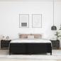 Preview: Bettrahmen mit Matratze Schwarz 180 x 200 cm Stoff