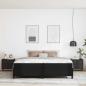 Preview: Bettrahmen mit Matratze Schwarz 200 x 200 cm Stoff
