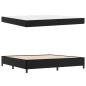 Preview: Bettrahmen mit Matratze Schwarz 200 x 200 cm Stoff