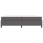 Preview: Bettrahmen mit Matratze Grau 200 x 200 cm Stoff