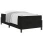 Preview: Bettrahmen Schwarz 80 x 200 cm Stoff