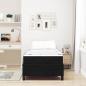 Preview: Bettrahmen Schwarz 80 x 200 cm Stoff