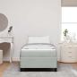 Preview: Bettrahmen Hellgrau 90 x 190 cm Stoff