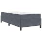 Preview: Bettrahmen Dunkelgrau 90 x 190 cm Stoff