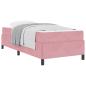 Preview: Bettrahmen Rosa 90 x 190 cm Stoff
