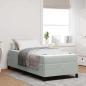 Preview: ARDEBO.de - Bettrahmen Hellgrau 90 x 200 cm Stoff