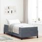 Preview: ARDEBO.de - Bettrahmen Dunkelgrau 90 x 200 cm Stoff