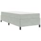 Preview: Bettrahmen Hellgrau 100 x 200 cm Stoff