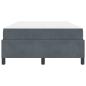 Preview: Bettrahmen Dunkelgrau 120 x 190 cm Stoff