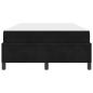 Preview: Bettrahmen Schwarz 120 x 190 cm Stoff