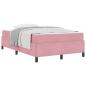 Preview: Bettrahmen Rosa 120 x 190 cm Stoff