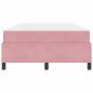 Preview: Bettrahmen Rosa 120 x 190 cm Stoff
