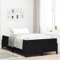 Preview: ARDEBO.de - Bettrahmen Schwarz 120 x 200 cm Stoff