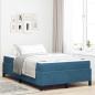 Preview: ARDEBO.de - Bettrahmen Dunkelblau 120 x 200 cm Stoff