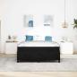 Preview: Bettrahmen Schwarz 140 x 200 cm Stoff