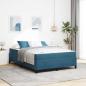 Preview: ARDEBO.de - Bettrahmen Dunkelblau 160 x 200 cm Stoff