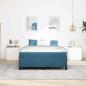 Preview: Bettrahmen Dunkelblau 160 x 200 cm Stoff