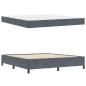 Preview: Bettrahmen Dunkelgrau 180 x 200 cm Stoff