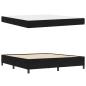 Preview: Bettrahmen Schwarz 180 x 200 cm Stoff