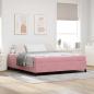 Preview: ARDEBO.de - Bettrahmen Rosa 180 x 200 cm Stoff
