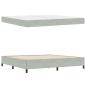Preview: Bettrahmen Hellgrau 200 x 200 cm Stoff