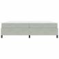 Preview: Bettrahmen Hellgrau 200 x 200 cm Stoff