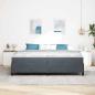 Preview: Bettrahmen Dunkelgrau 200 x 200 cm Stoff