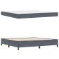 Preview: Bettrahmen Dunkelgrau 200 x 200 cm Stoff