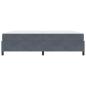 Preview: Bettrahmen Dunkelgrau 200 x 200 cm Stoff