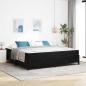 Preview: ARDEBO.de - Bettrahmen Schwarz 200 x 200 cm Stoff