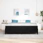 Preview: Bettrahmen Schwarz 200 x 200 cm Stoff