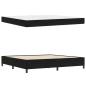 Preview: Bettrahmen Schwarz 200 x 200 cm Stoff