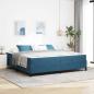 Preview: ARDEBO.de - Bettrahmen Dunkelblau 200 x 200 cm Stoff