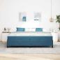 Preview: Bettrahmen Dunkelblau 200 x 200 cm Stoff