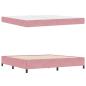 Preview: Bettrahmen Rosa 200 x 200 cm Stoff