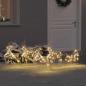 Preview: ARDEBO.de - LED Rentiere 5 stk. 40 LEDs Gold 44 x 18 x 65,5 cm PET