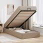 Preview: Bettgestell mit Matratze Sonstiges 2 Stk. Hellbraun PVC