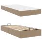Preview: Bettgestell mit Matratze Sonstiges 2 Stk. Hellbraun PVC