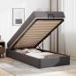 Preview: Bettgestell mit Matratze Sonstiges 2 Stk. Grau PVC