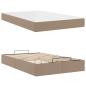 Preview: Bettgestell mit Matratze Sonstiges 2 Stk. Hellbraun PVC