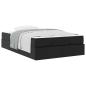 Preview: Bettgestell mit Matratze Sonstiges 2 Stk. Schwarz PVC